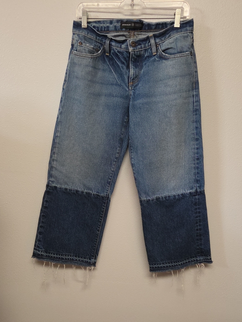 Simon Miller Two-Tone Blue Denim Jeans